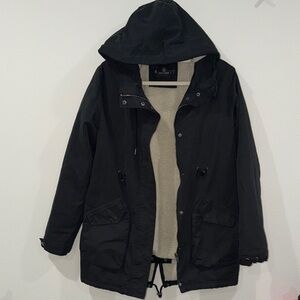 Volcom Black Hooded Winter Coat